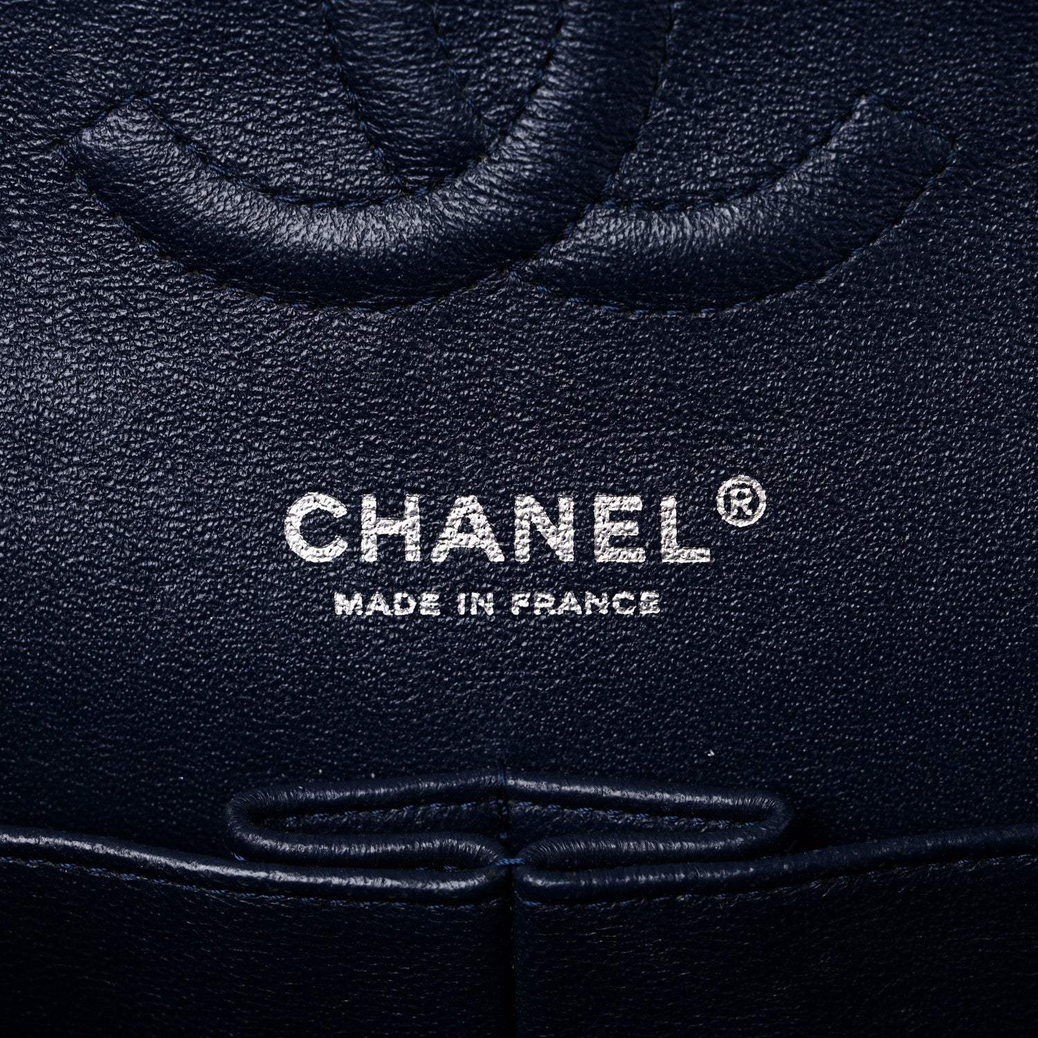 Chanel Lambskin Quilted Medium Double Flap Navy 6 of 17