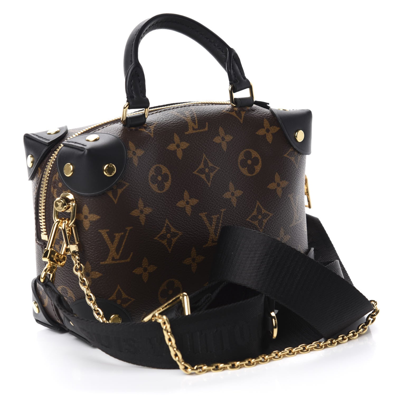 Louis Vuitton Monogram Petite Malle Souple Black 3 of 10