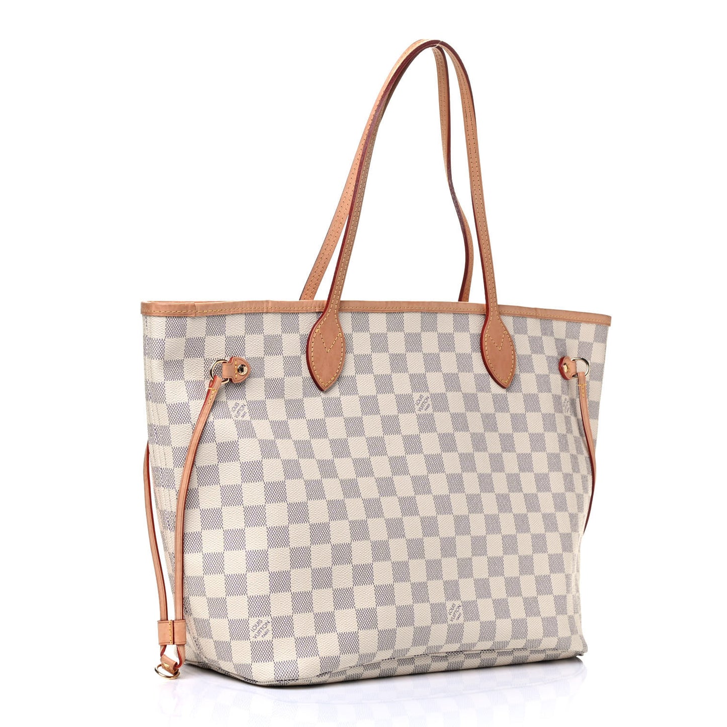 Damier Azur Neo Neverfull MM Rose Ballerine