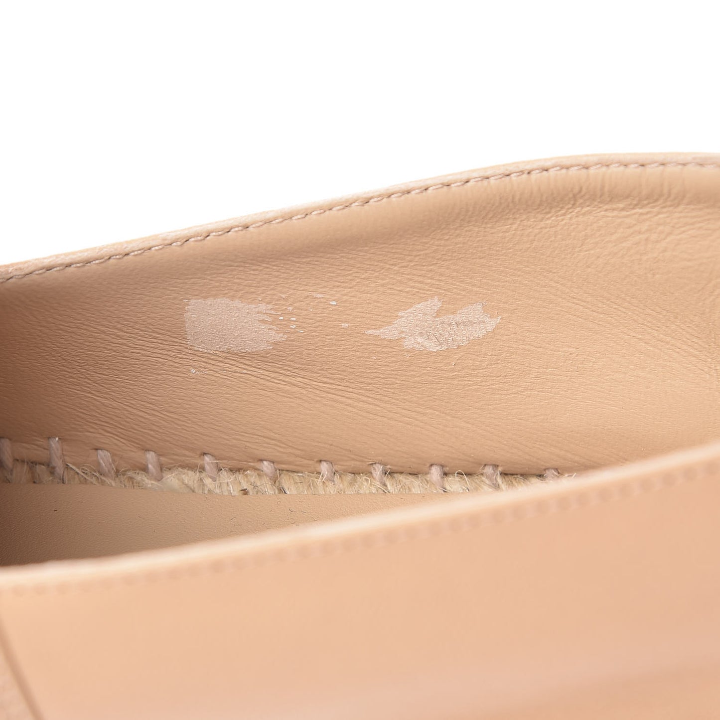 Lambskin CC Espadrilles 36 Beige Black
