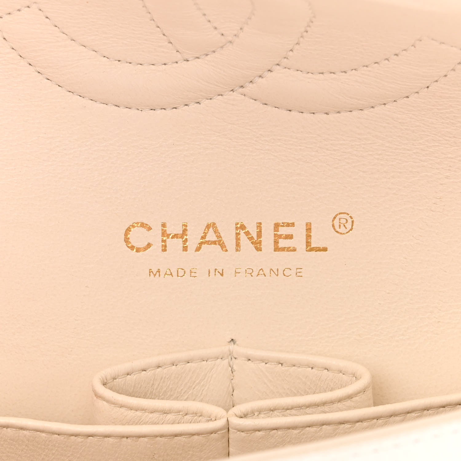 Chanel Caviar Quilted Medium Double Flap White 6 of 11