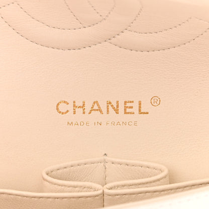 Chanel Caviar Quilted Medium Double Flap White 6 of 11