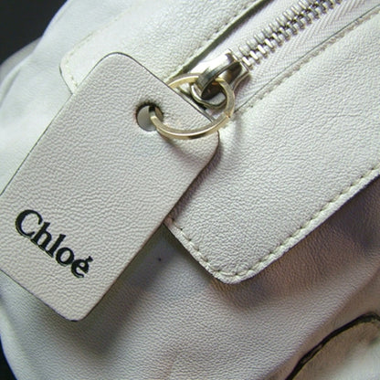 Chloe Lambskin Saskia Satchel White 7 of 11
