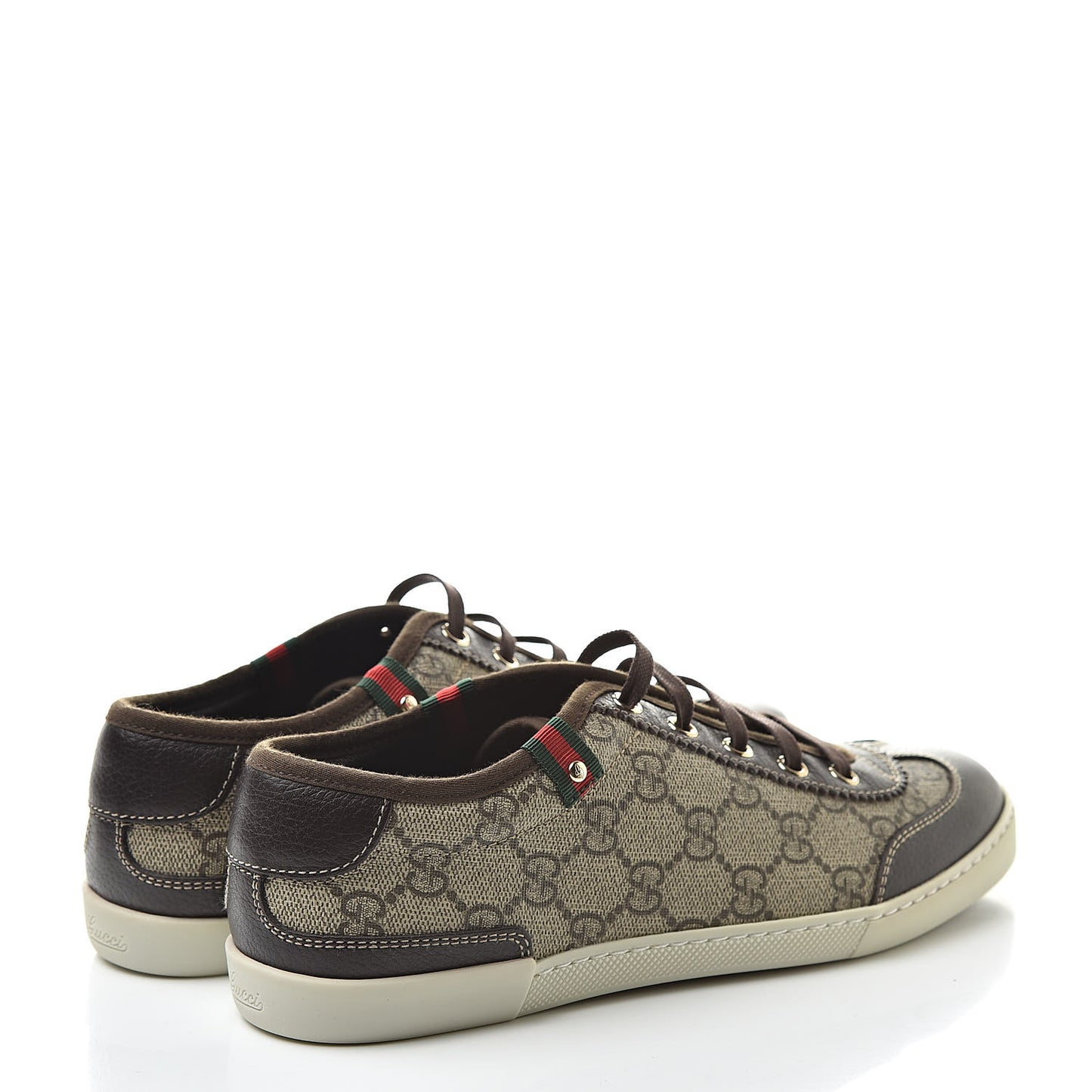 GG Supreme Monogram Low Top Sneakers 37 Brown