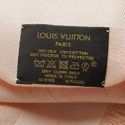Louis Vuitton Silk Cotton Shine Monogram Sunrise Shawl 4 of 4