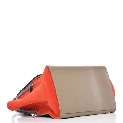 Celine Calfskin Suede Tri-Color Double Zip Trapeze 4 of 24