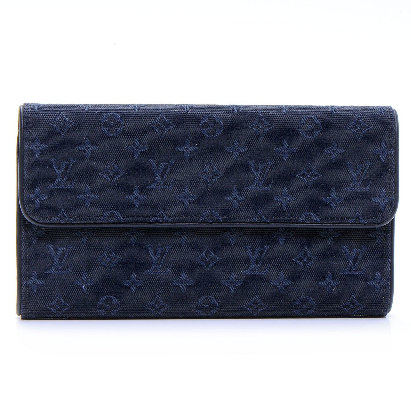 Mini Monogram Porte Tresor International Wallet Blue