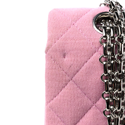 Chanel Jersey Quilted Medium Double Flap Pink 12 of 12
