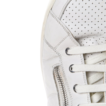 Chanel Calfskin Mens High Top CC Sneakers 43 White 13 of 14