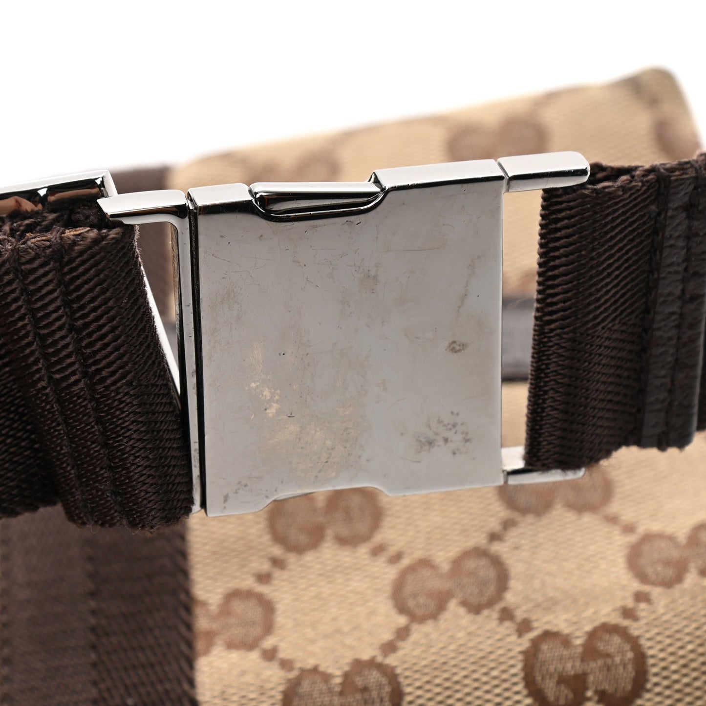 Monogram Waist Pouch Bag Dark Brown