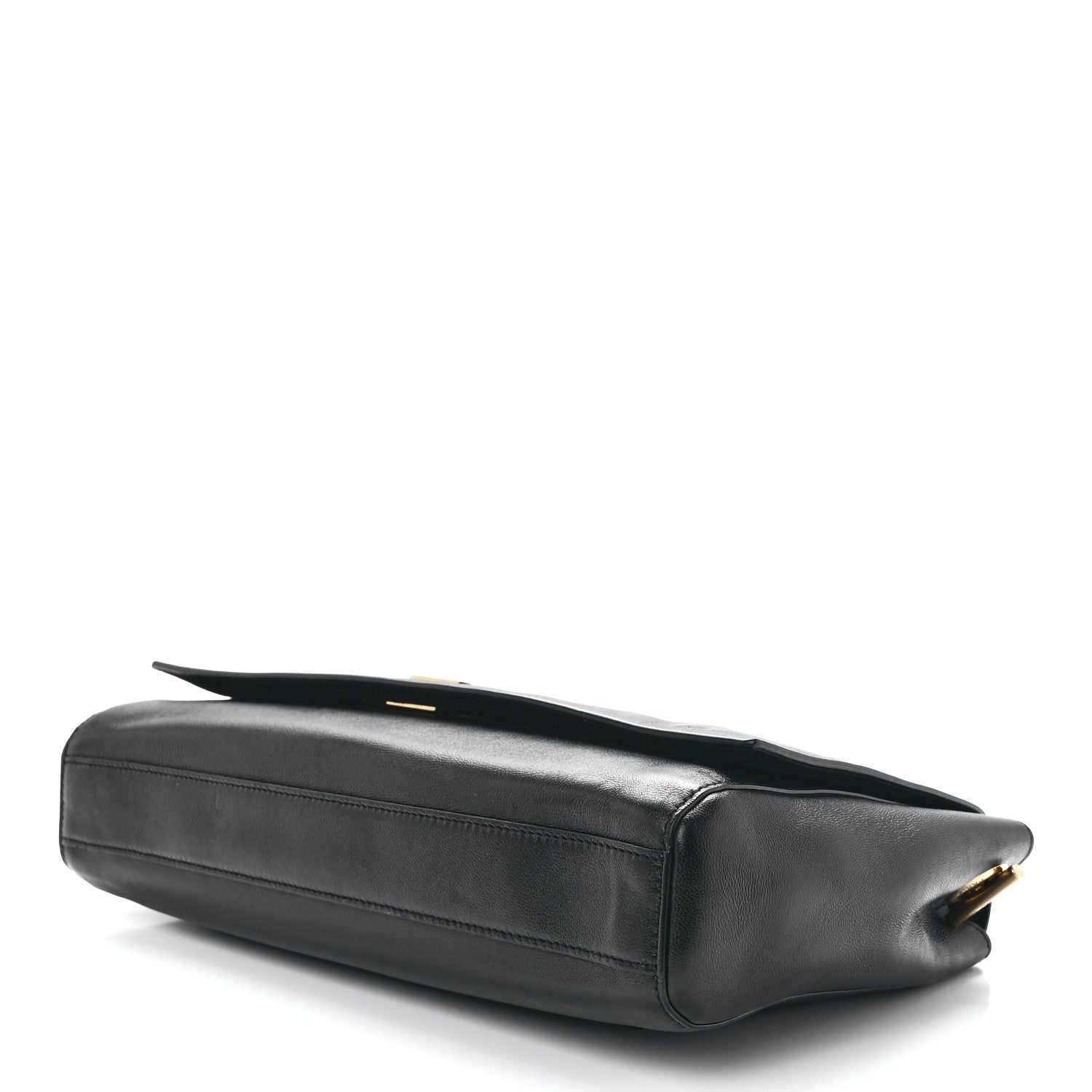 Saint Laurent Smooth Calfskin Suede Medium Reversible Monogram Kate Satchel Black 15 of 20