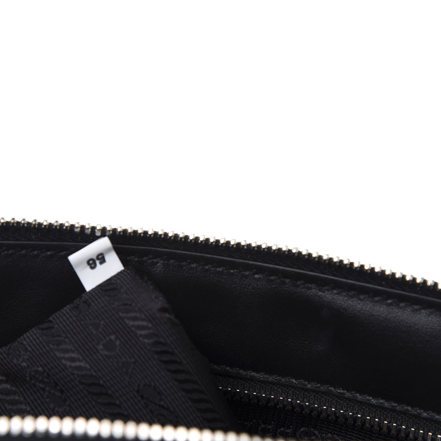 Prada Saffiano Travel Wristlet Clutch Black 8 of 11