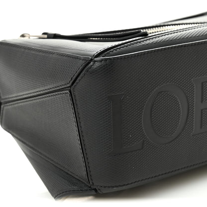Loewe Diamond Embossed Calfskin Small Puzzle Bumbag Black 8 of 9