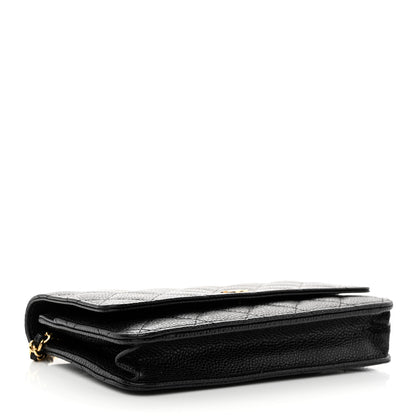 Chanel Caviar Quilted Wallet on Chain WOC Black 4 of 14