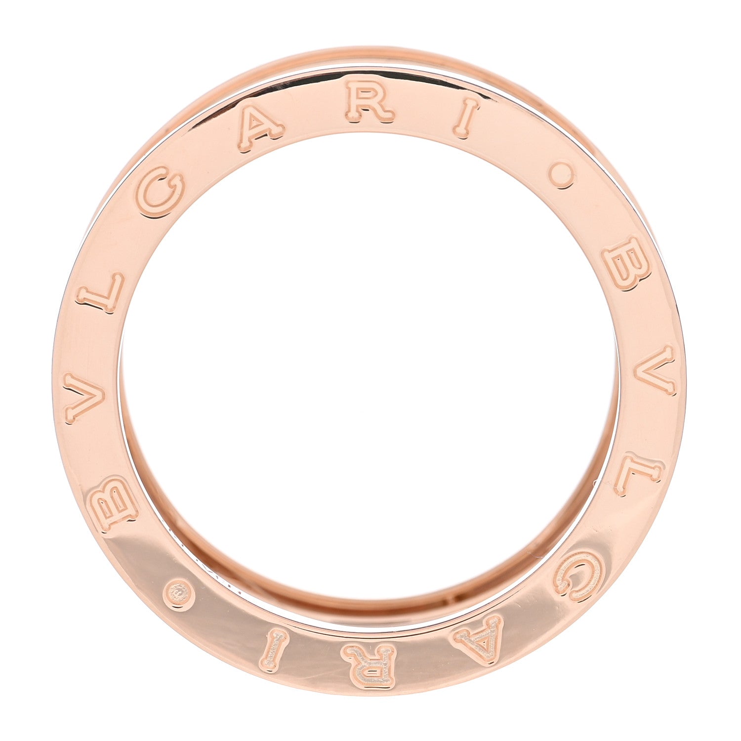 Bulgari 18K Rose Gold B.Zero1 Legend Four-Band Ring 62 10 4 of 5