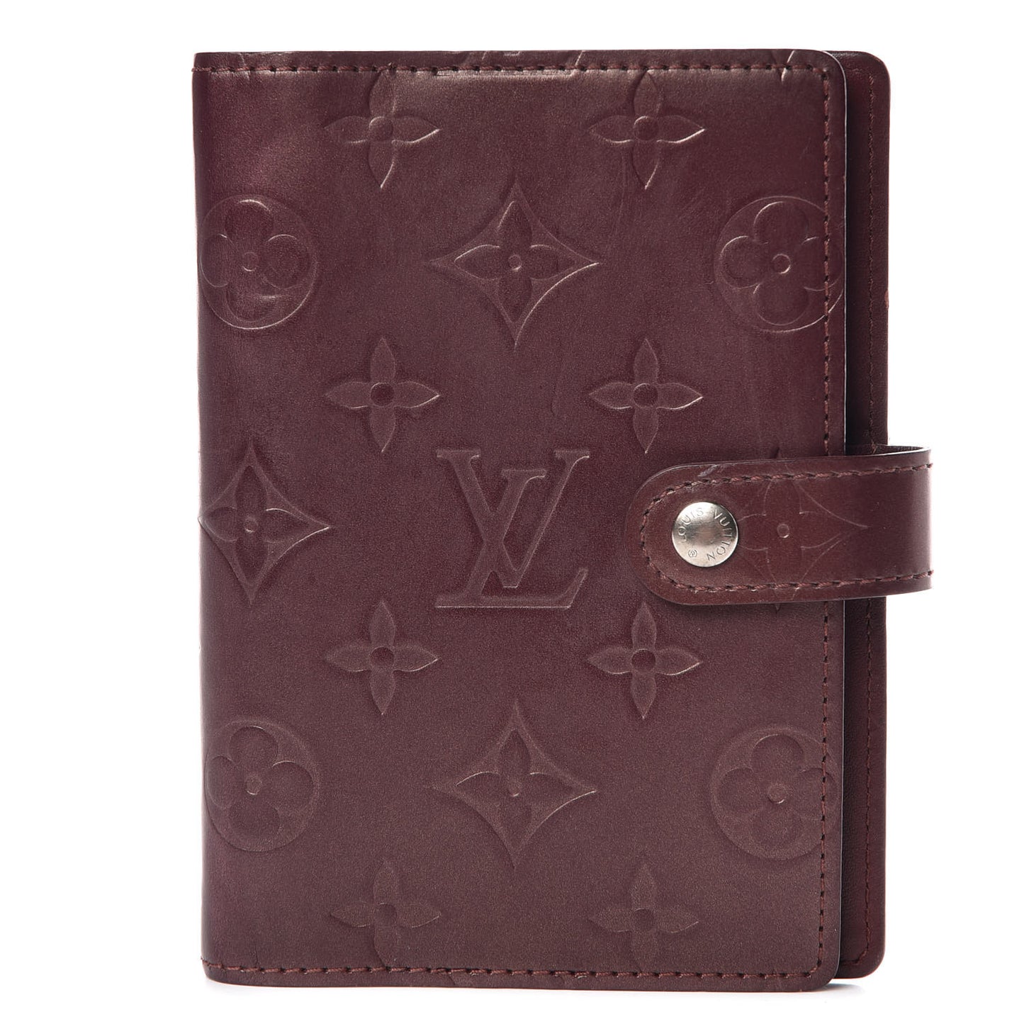 Mat Monogram Small Ring Agenda Cover Violet