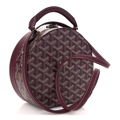 Goyard Goyardine Alto Hatbox Burgundy 3 of 9