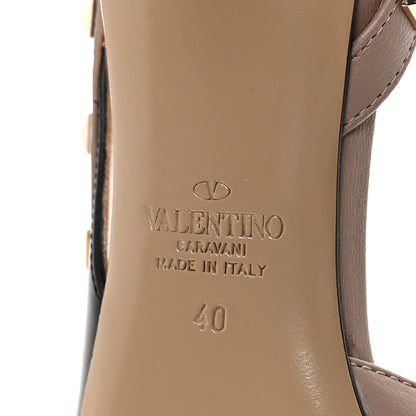 Valentino Garavani Nappa Rockstud Half D'Orsay Slingback 55mm Pumps 40 Black Poudre 7 of 9