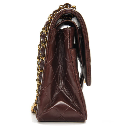 Chanel Lambskin Quilted Medium Double Flap Brown 17 of 19