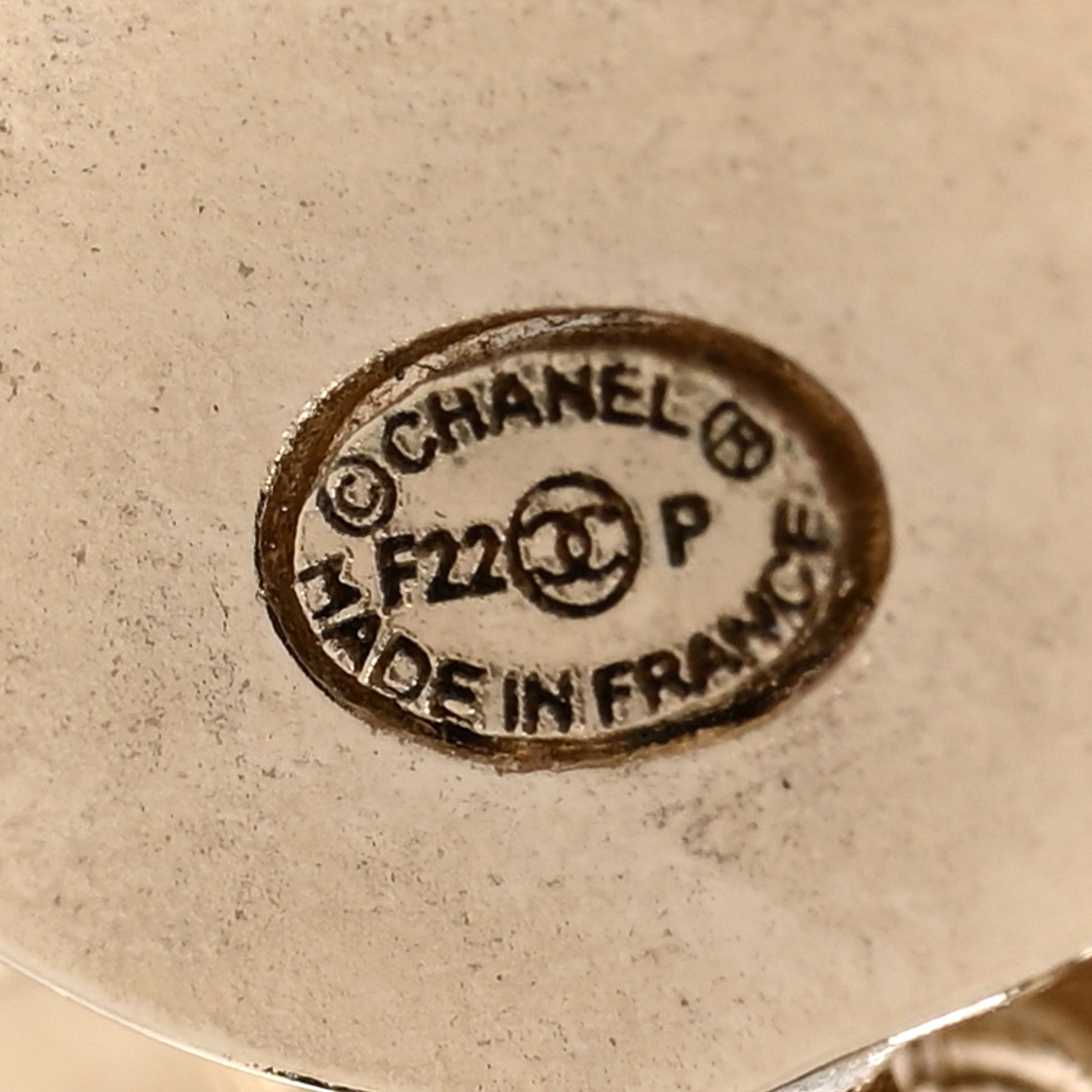 Chanel Metal Pearl Mademoiselle Drop Earrings Gold 4 of 5