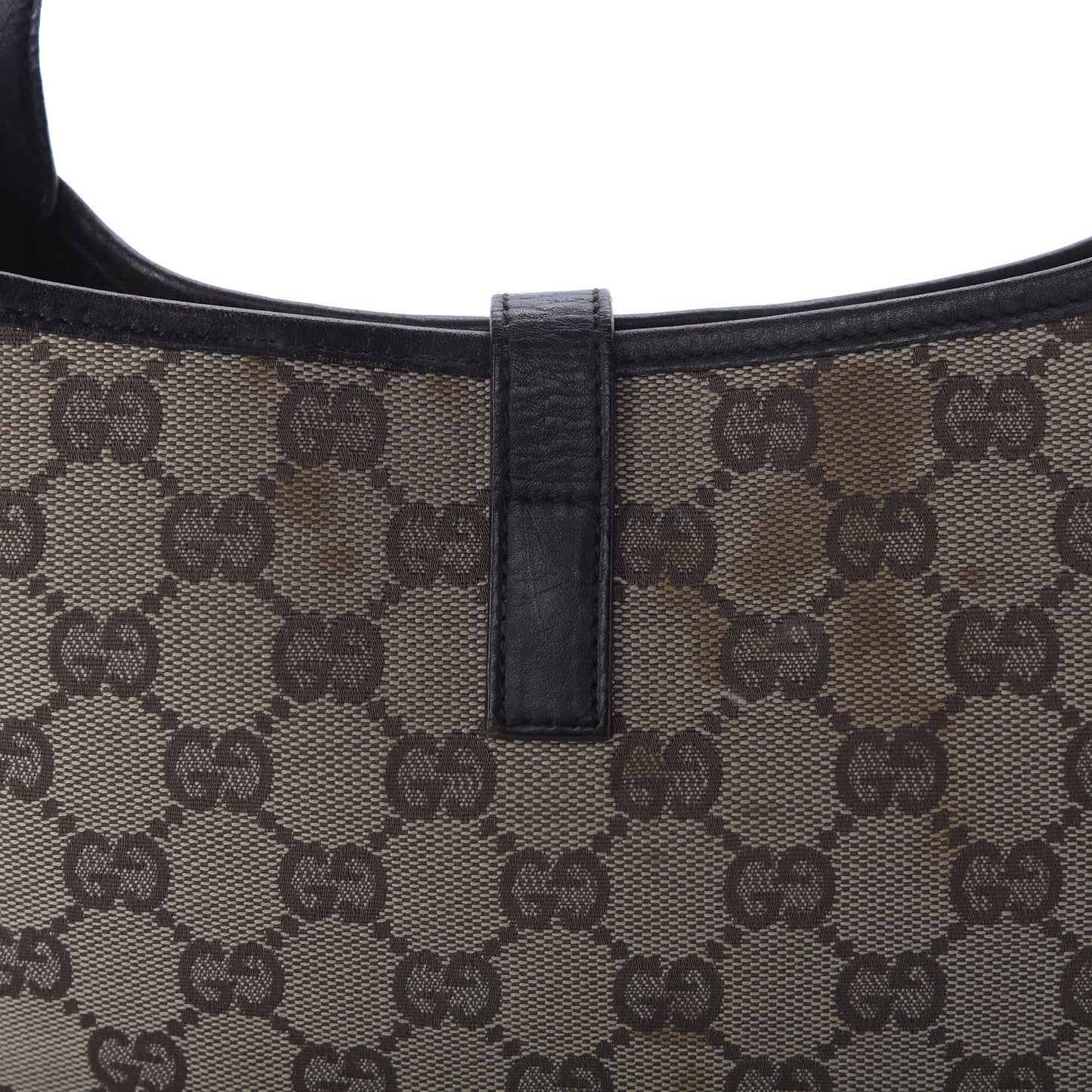 Monogram Web Small Jackie O Hobo Dark Brown