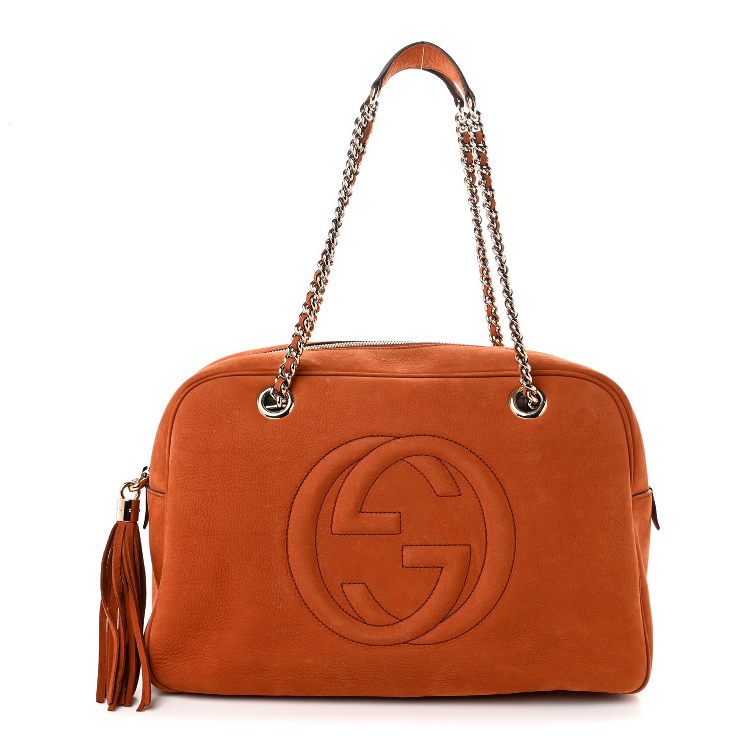 Gucci Vitello Range Medium Soho Bowler Old Whisky 1 of 10