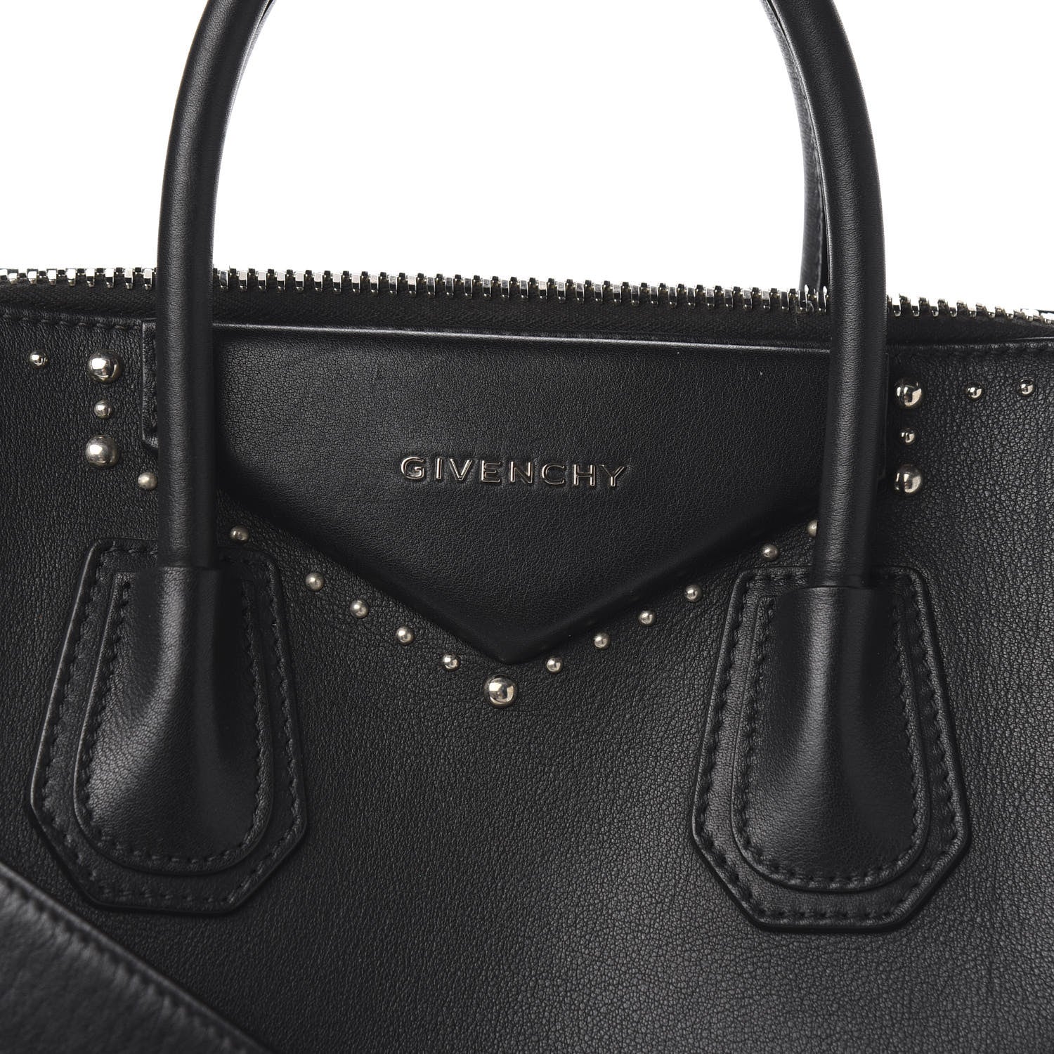 Givenchy Calfskin Medium Studded Antigona Black 10 of 10