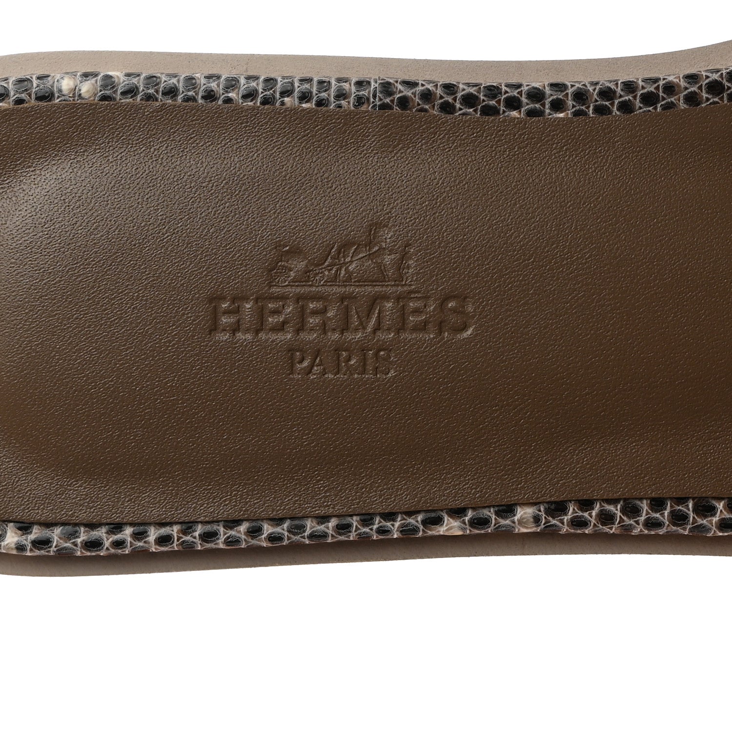 Hermes Lizard Oran Sandals 36 Ombre 6 of 9