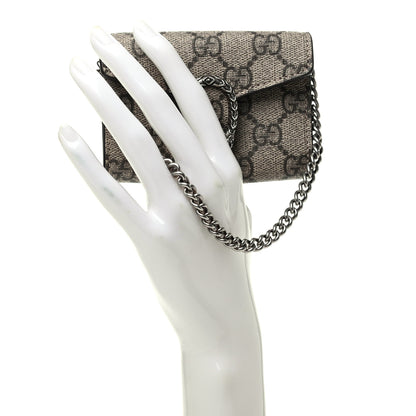 Gucci GG Supreme Monogram Dionysus Coin Purse Taupe 2 of 6