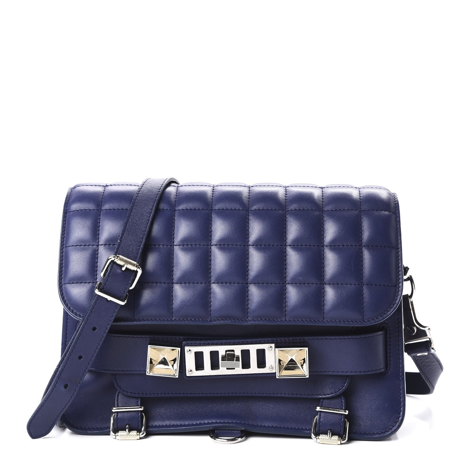 Proenza Schouler Lambskin Quilted PS11 Classic Shoulder Bag Purple 1 of 9