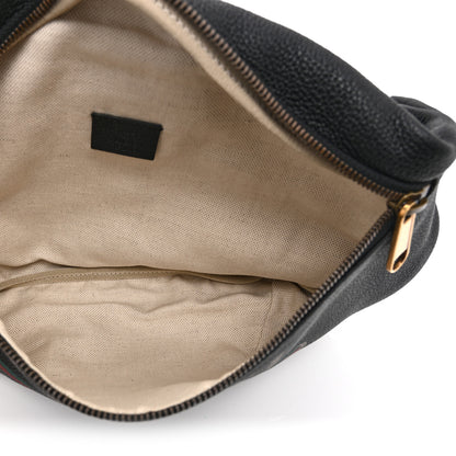 Gucci Grained Calfskin Logo Belt Bag Black 5 of 11