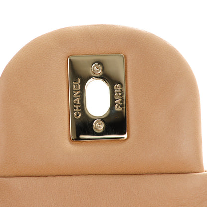 Chanel Lambskin Quilted Maxi Single Flap Beige 5 of 8
