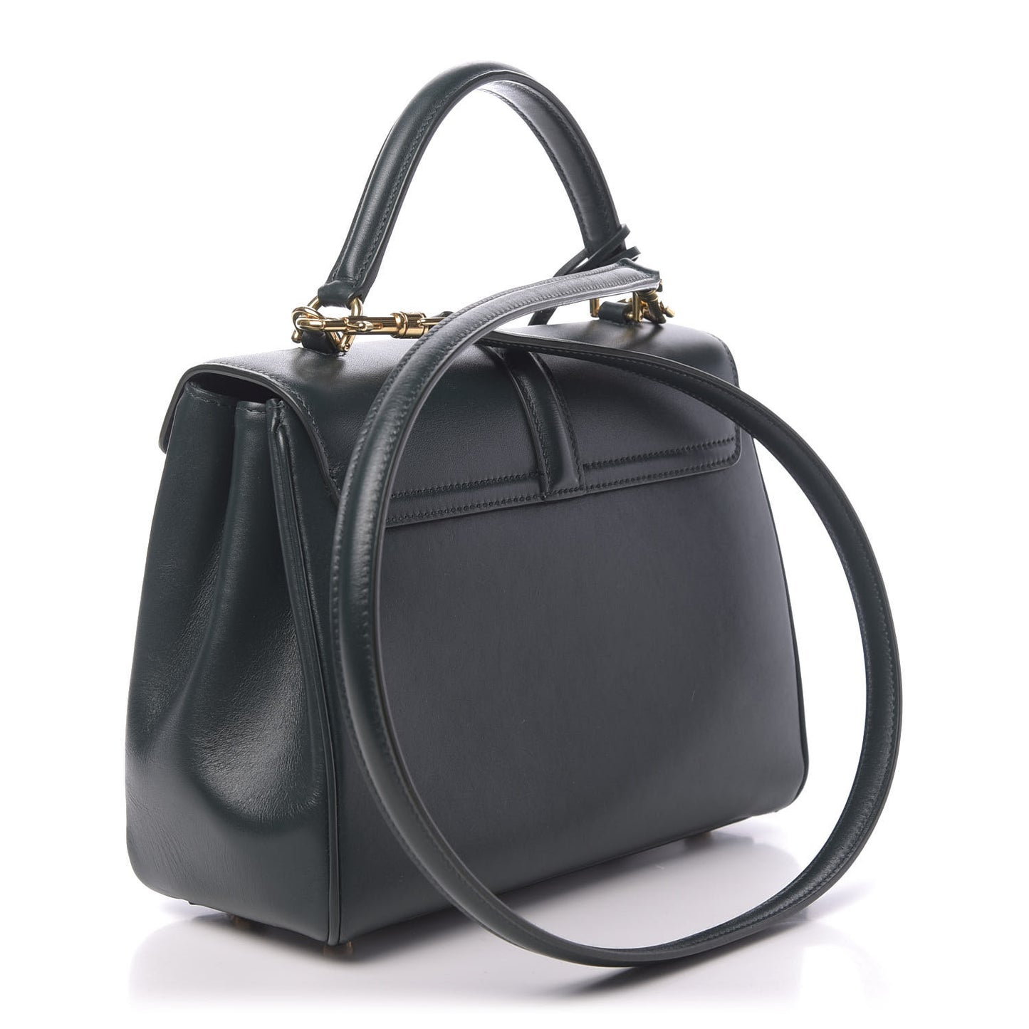Satinated Calfskin Small 16 Top Handle Bag Amazone