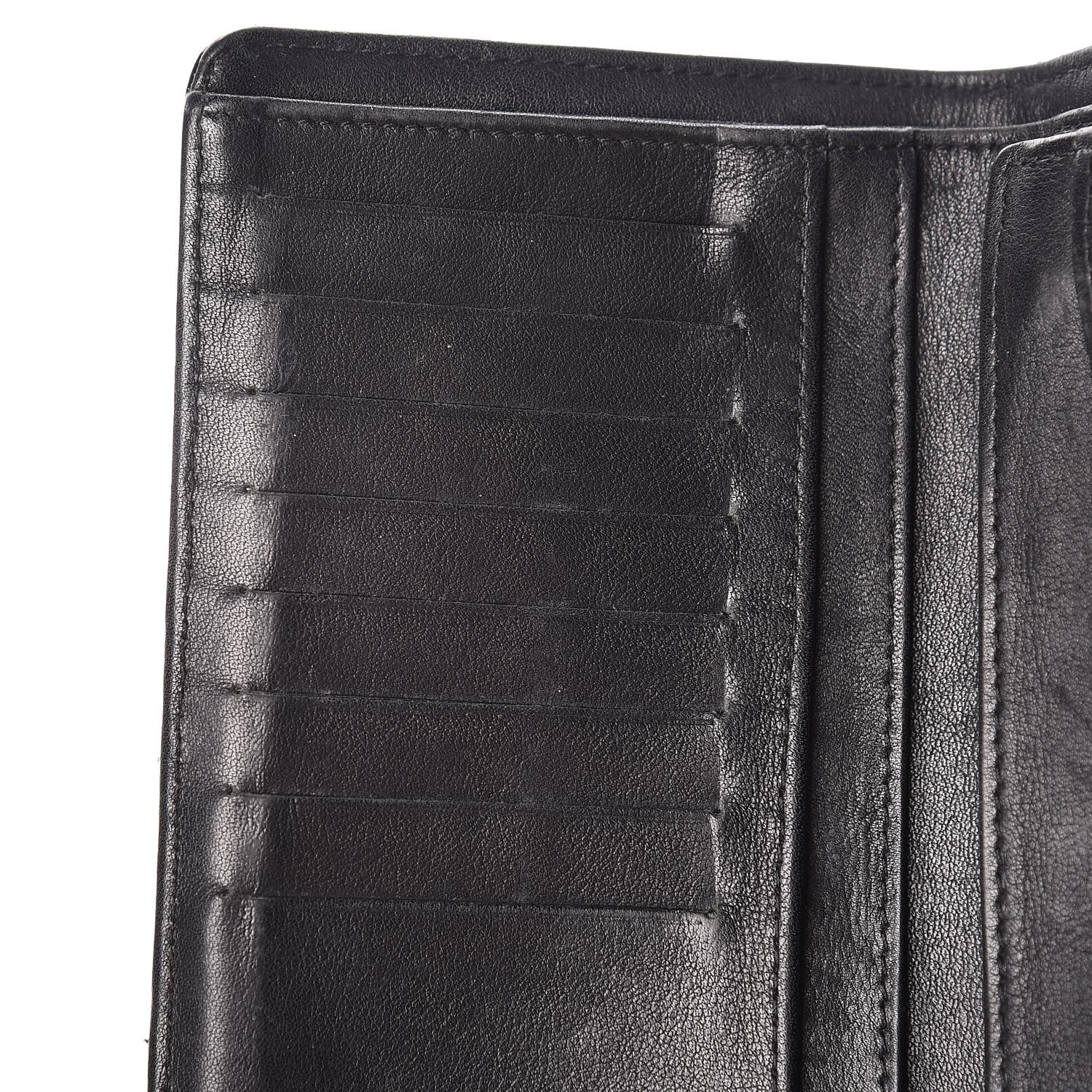 Chanel Patent Quilted Yen Wallet Black 11 of 13