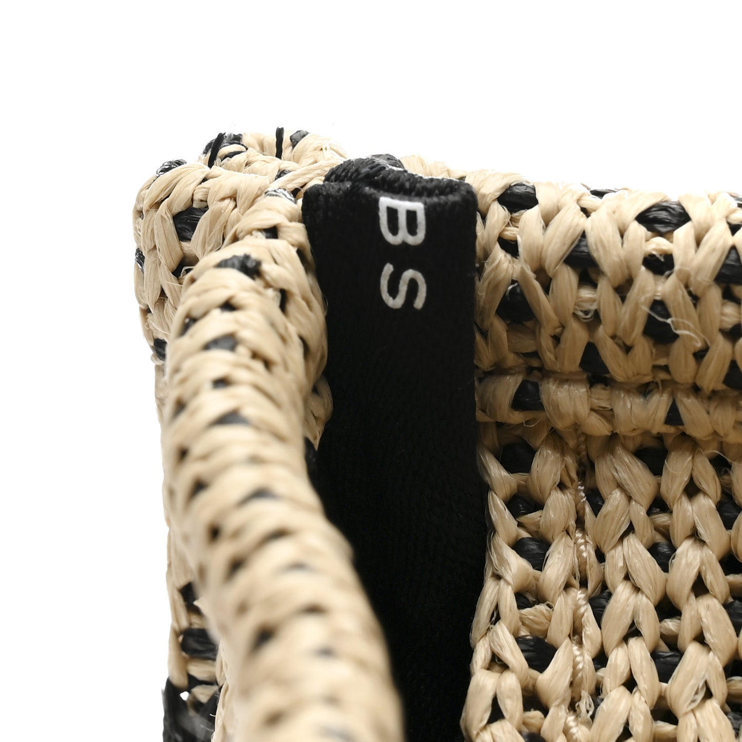 Straw Jacquard Medium The Traveler Tote Bag Natural