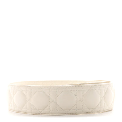 Christian Dior Lambskin Cannage Shoulder Strap White 2 of 3