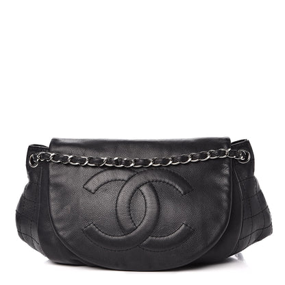 Chanel Caviar Half Moon Large Flap Black 1 of 15
