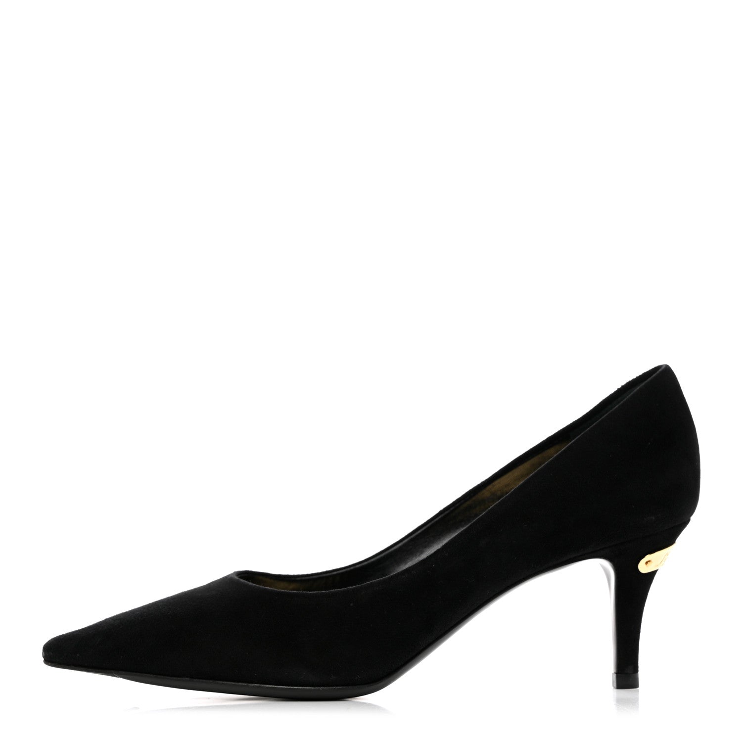 Louis Vuitton Suede Uniformes Pumps 36.5 Black 1 of 8