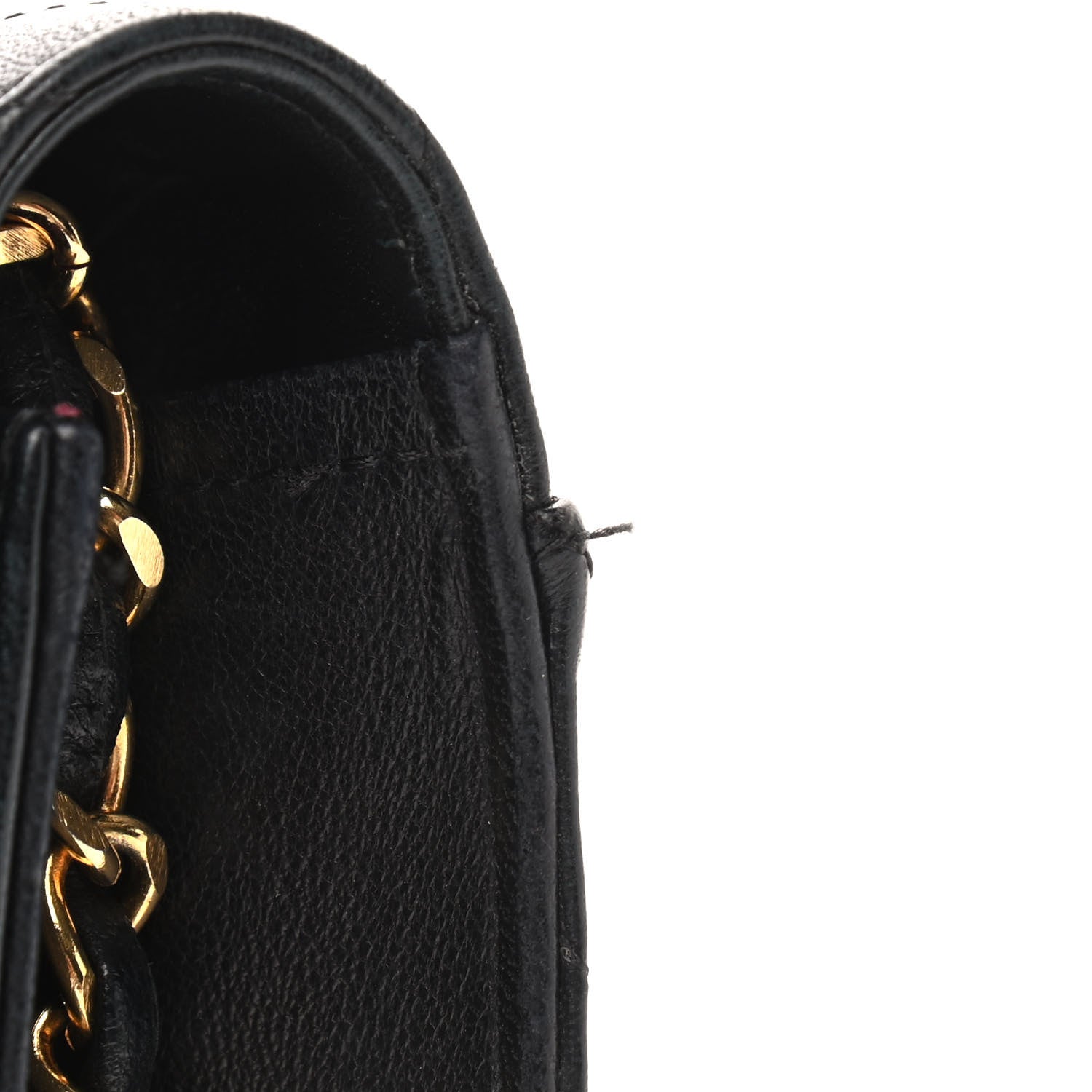 Chanel Lambskin Chevron Quilted Small Single Flap Black 9 of 11