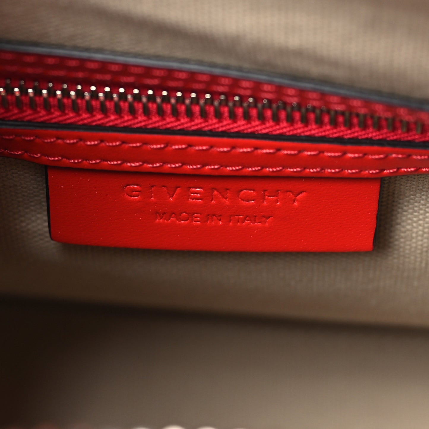 Shiny Lord Calfskin Mini Antigona Red