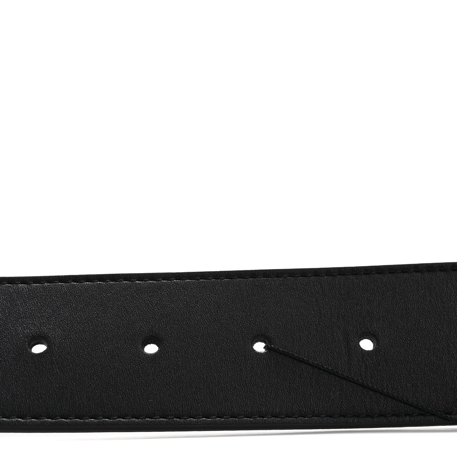 Gucci Moon Calfskin Pearl Double G 40mm Belt 70 28 Black Cream 3 of 6