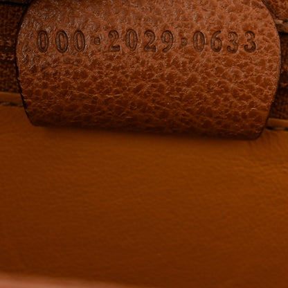 Gucci Grain Calfskin Classic Bamboo Top Handle Bag Brown 7 of 14