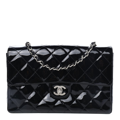 Chanel Patent Quilted Medium Single Flap Black 1 of 4
