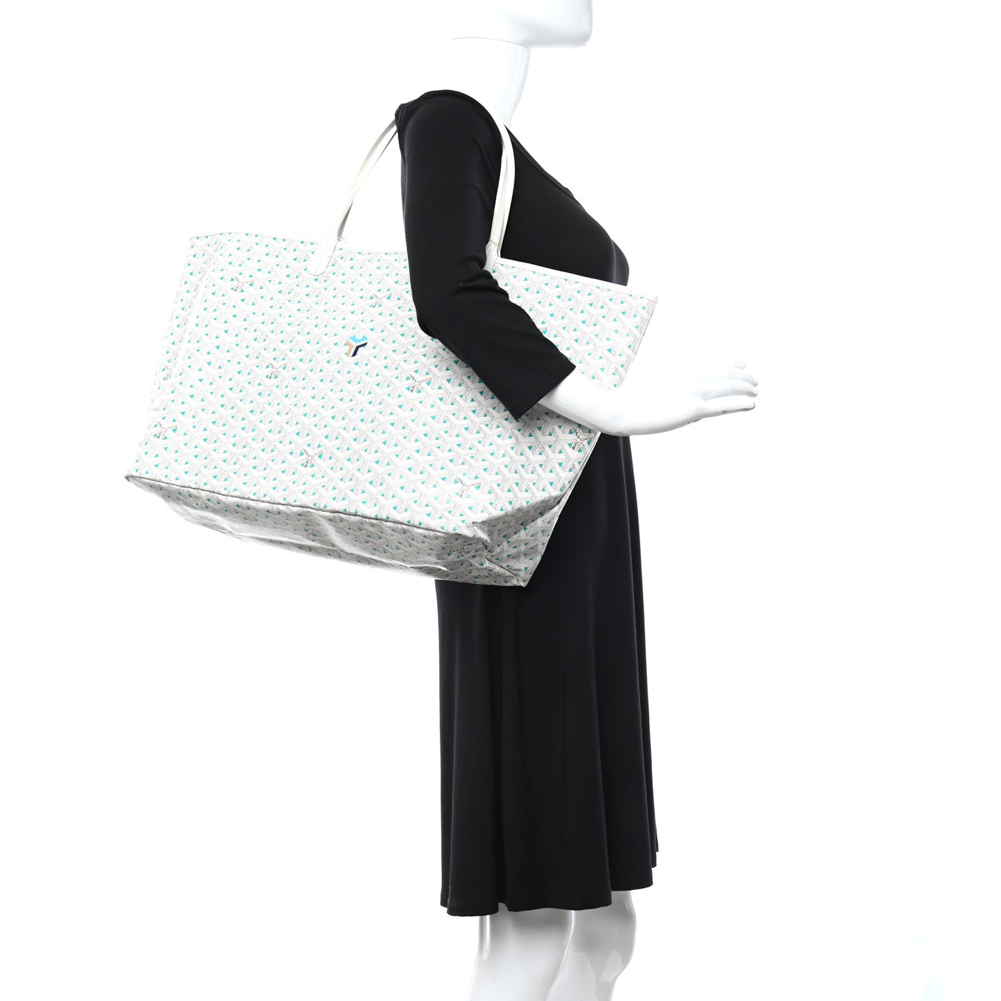 Goyardine Saint Louis Claire Voie GM White Opaline