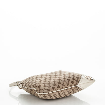 Gucci Monogram Medium New Britt Hobo Off White 4 of 6