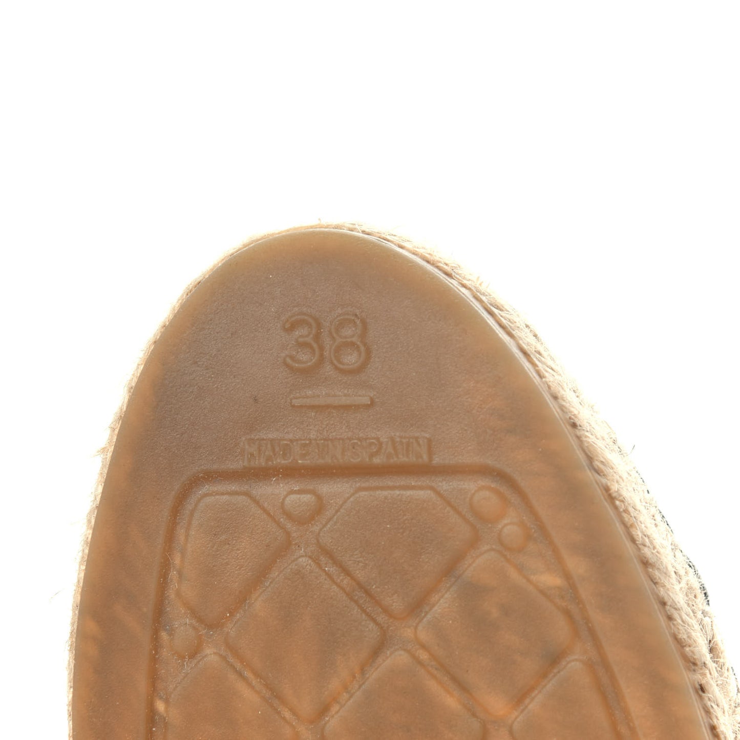 Lambskin CC Espadrilles 38 Black