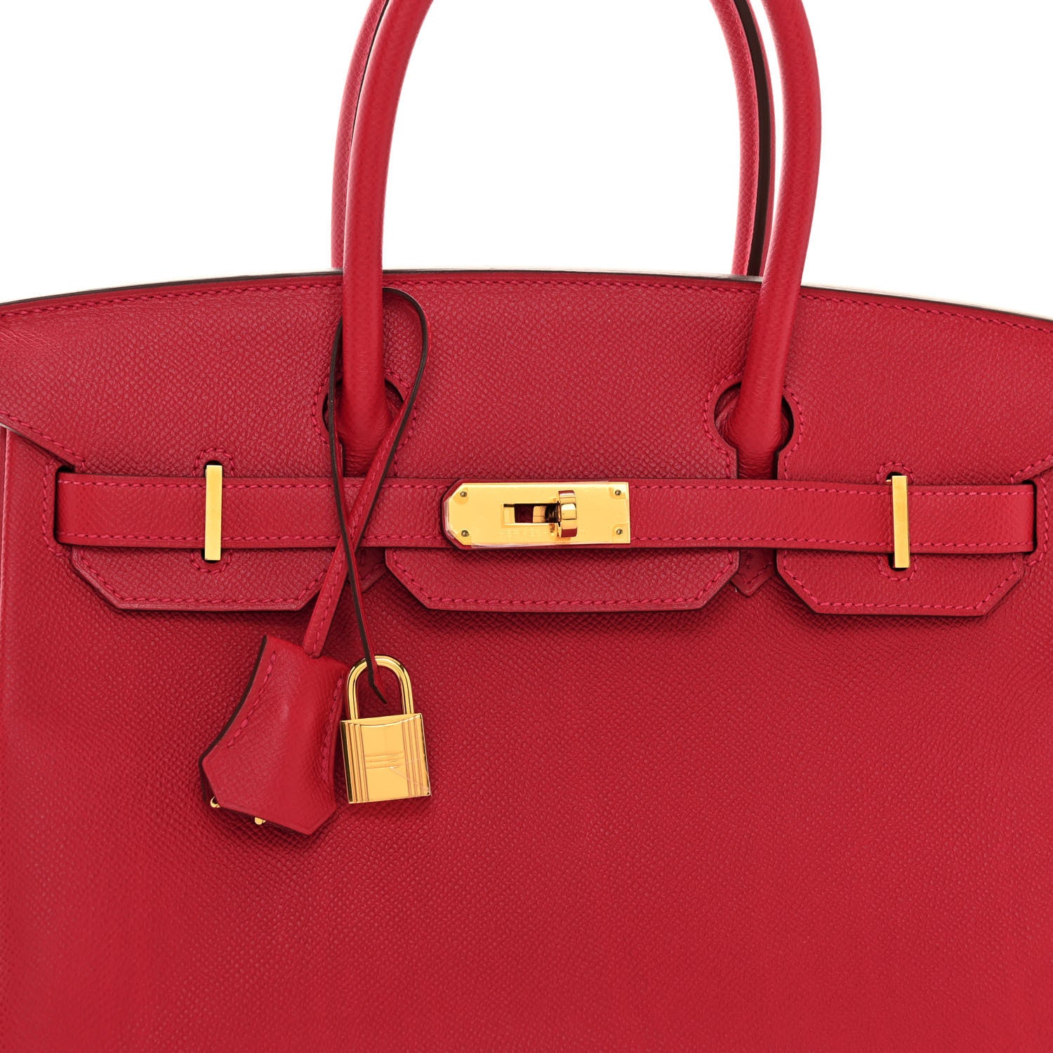Hermes Epsom BIRKIN 30 Rouge Casaque 16 of 26