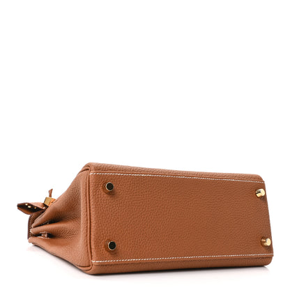 Hermes Togo Kelly Retourne 25 Gold 3 of 10