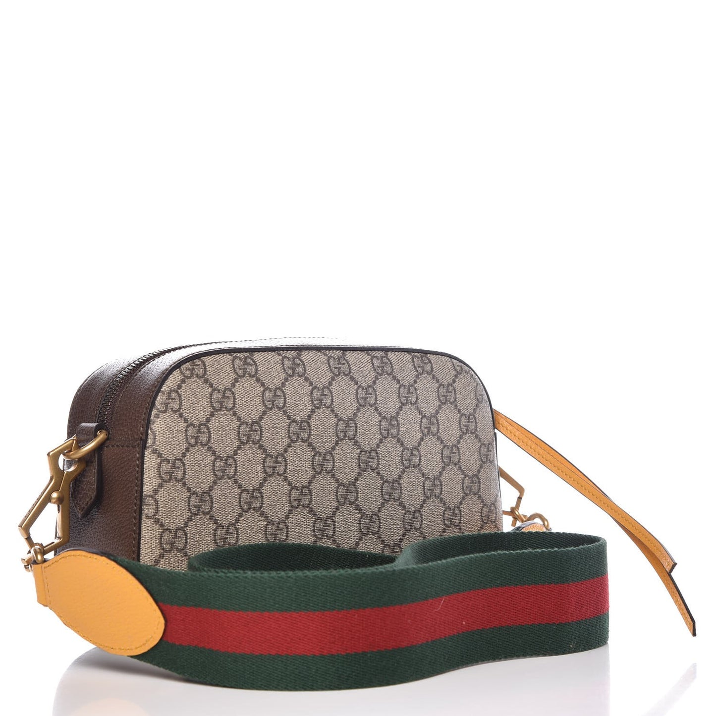 GG Supreme Monogram Web Neo Vintage Shoulder Bag Beige New Acero Crop