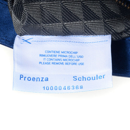 Proenza Schouler Suede Fringed PS1 Crossbody Pouch Cadet Blue 9 of 14